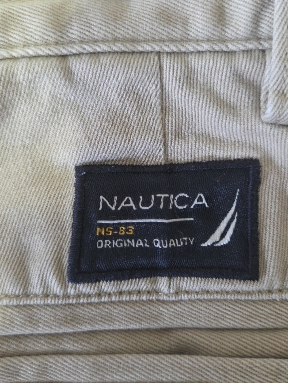NAUTICA Clipper Chino Pants Men's Sz 40 x 30 Khaki Relax Fit Classic Preppy - Picture 4 of 6